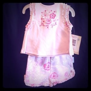 Two-piece baby short set